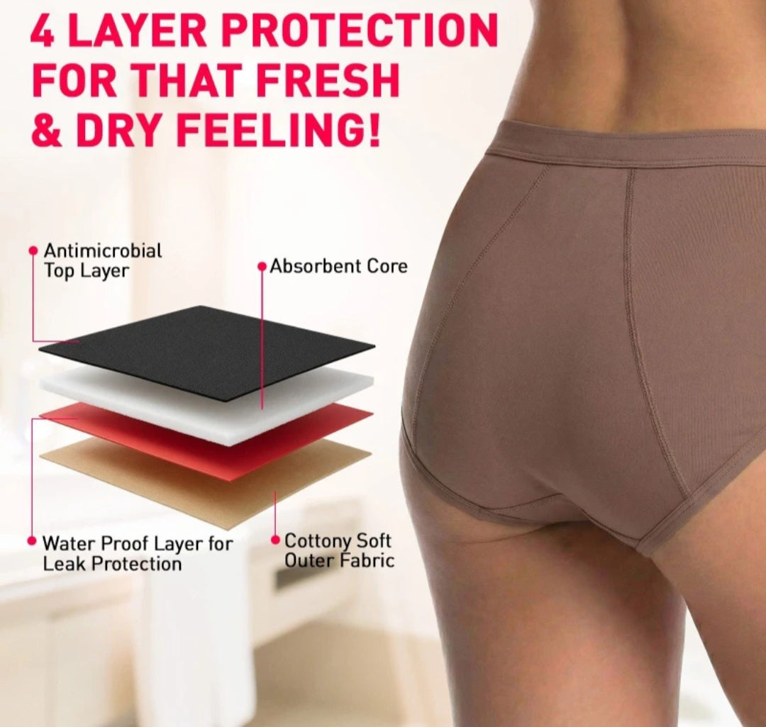 Leakproof Reusable Period Panty for Women Pack of 1 - Large Wash Upto 60 Times Sanitary Pad