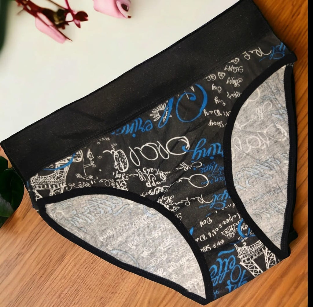 Comfortable Cotton Blend Hipster Panties for Women 3 Pack Set