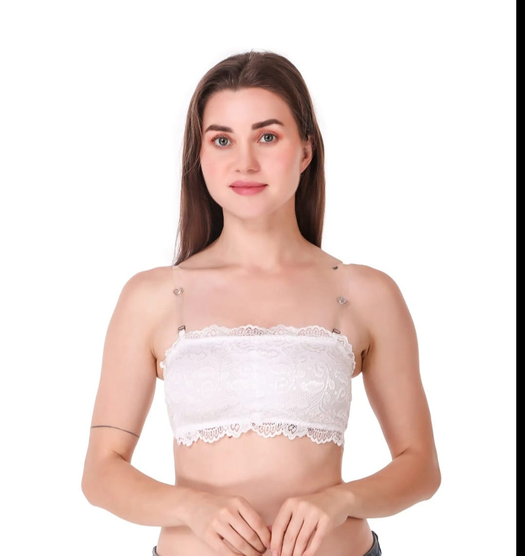 Full Coverage Padded Lace Bralette Pack of 3 Wireless Bra in Classic Solid Shades
