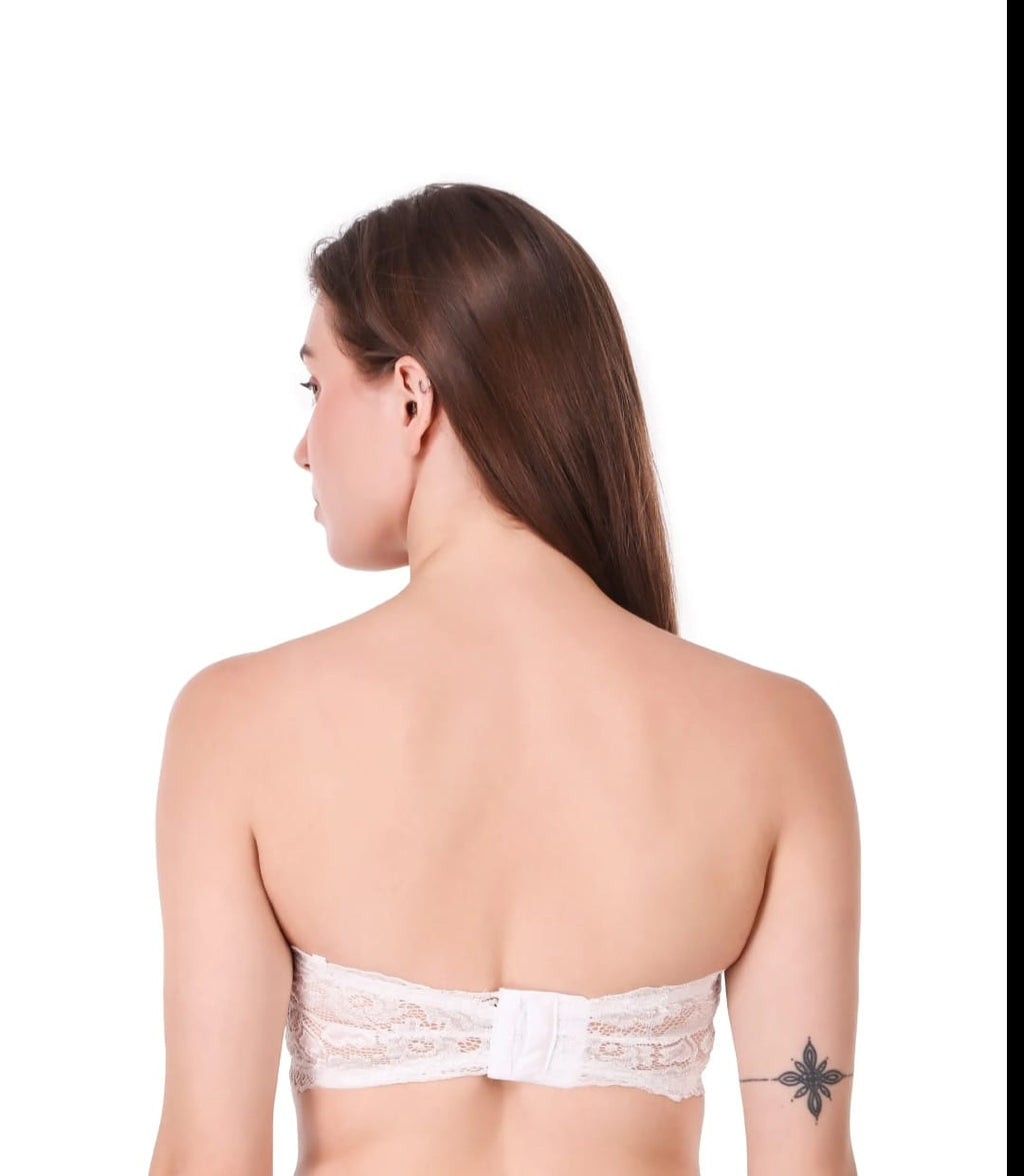 Full Coverage Padded Lace Bralette Pack of 3 Wireless Bra in Classic Solid Shades