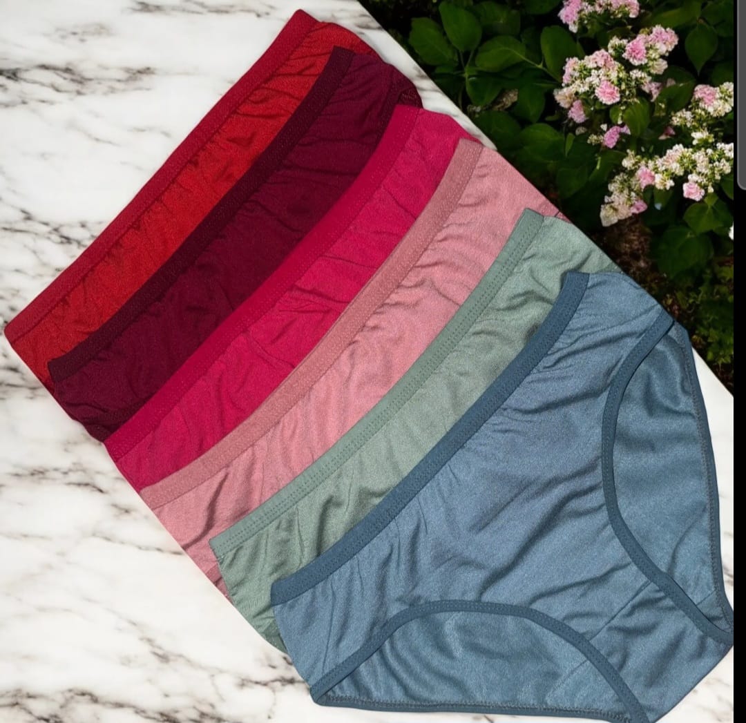 Women's Cotton Blend Hipster Panties Pack of 6 Multi-Pack Underwear Set