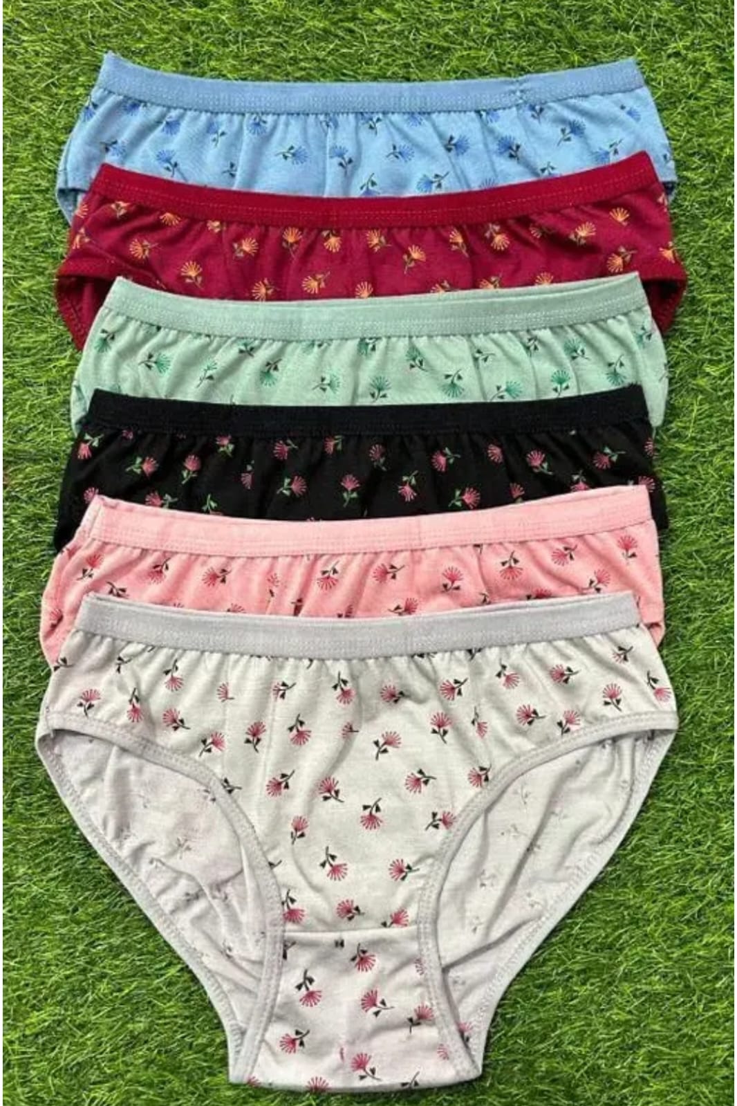 Women's Hipster Underwear 6 Pack Cotton Blend Comfortable Panties